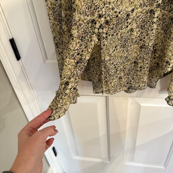 Free People Honeydew Tie Neck Blouse 31944 - Picture 11 of 14